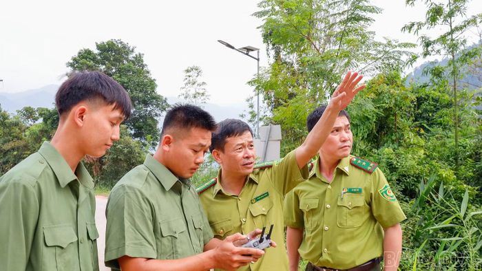 Sử dụng thiết bị nay không người lái giúp lực lượng kiểm lâm và chủ rừng theo dõi và phát hiện sớm nguy cơ trên diện tích rừng lớn.