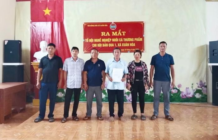 Trao quyết định thành lập tổ hội nghề nghiệp.