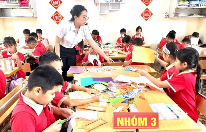 Một tiết học STEM của học sinh Trường Tiểu học Trần Phú