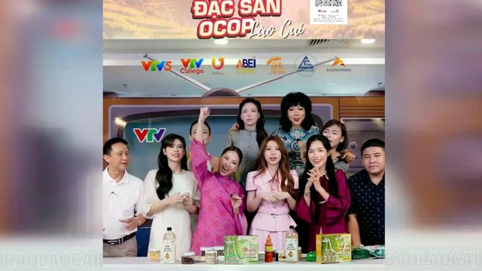 Phiên Mega Livestream quảng bá sản phẩm OCOP tỉnh Lào Cai trên TikTok, Shopee và Facebook với sự tham gia của 50 KOC, KOL, nhà sáng tạo nội dung có sức ảnh hưởng khu vực phía Nam tham gia.