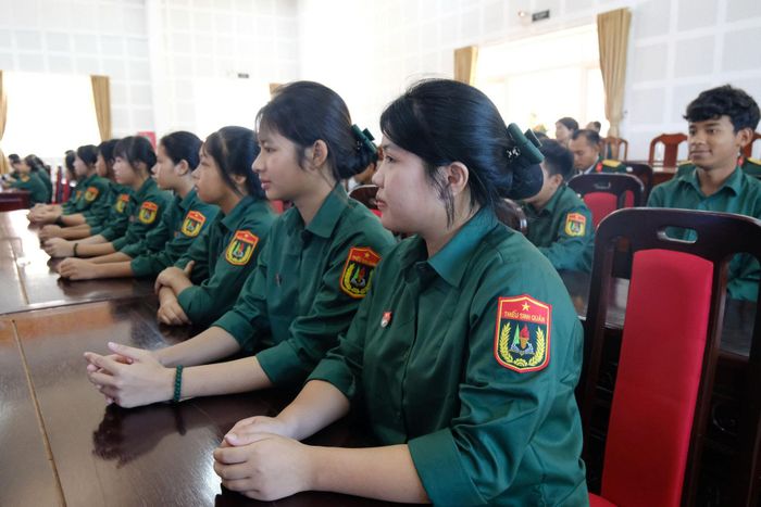 Học sinh khối lớp 10 thuộc Phân hiệu 1, Trường Thiếu sinh quân miền Nam tại Lâm Đồng