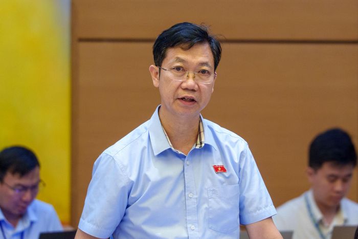 Đại biểu Phạm Đức Hoài, Đoàn ĐBQH tỉnh Lâm Đồng phát biểu