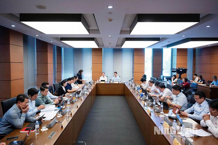 Quang cảnh phiên thảo luận Tổ.