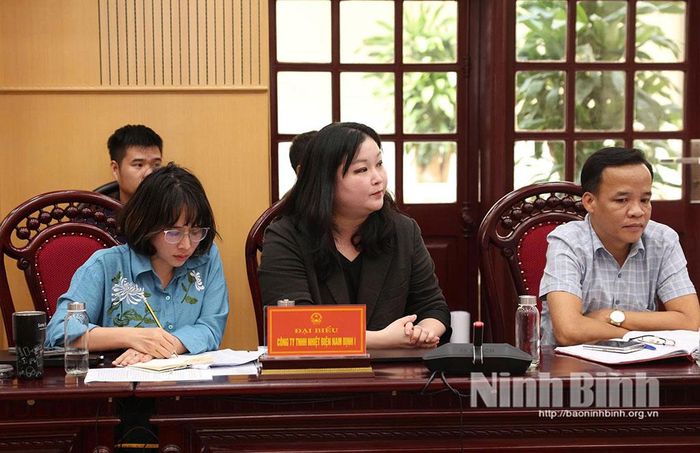 Đại diện nhà đầu tư phát biểu tại hội nghị.
