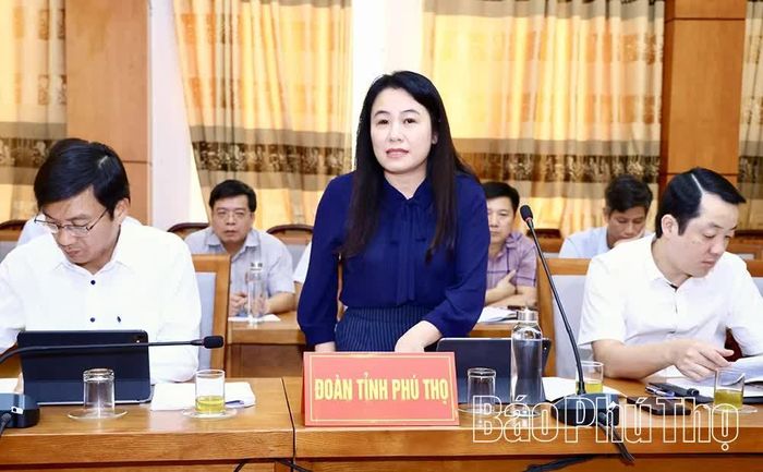 Lãnh đạo Sở Tài chính phát biểu tại buổi làm việc.