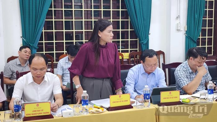 Đại diện các sở, ban, ngành phát biểu tại buổi làm việc - Ảnh: Tạ Hưng