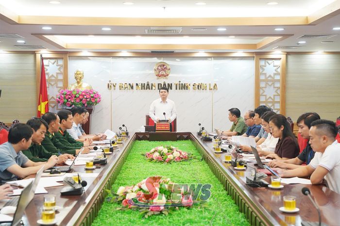 Cuộc họp rà soát công tác chuẩn bị Đoàn công tác của đồng chí Bí thư Tỉnh ủy làm việc tại tỉnh Hủa Phăn, nước CHDCND Lào.