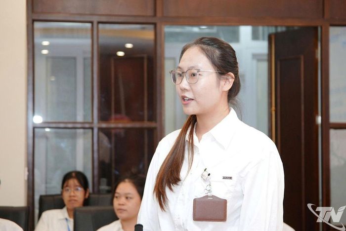 Đại biểu phát biểu tại chương trình.