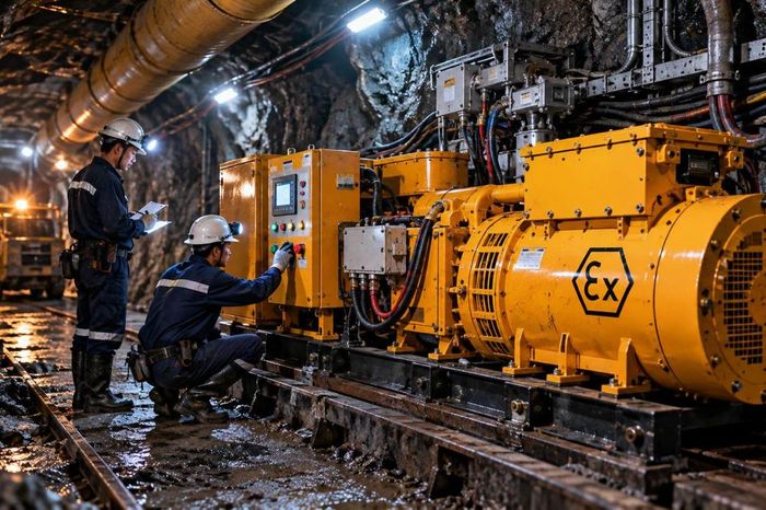 Quy chuẩn QCVN 07:2020/BCT quy định các yêu cầu kỹ thuật an toàn và quản lý đối với máy phát điện phòng nổ sử dụng trong mỏ hầm lò. (Ảnh minh họa)