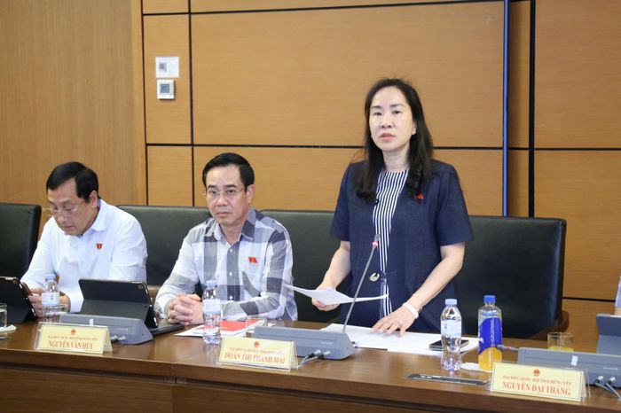 Đại biểu Đoàn Thị Thanh Mai (Đoàn Hưng Yên). Ảnh: Media Quốc hội.