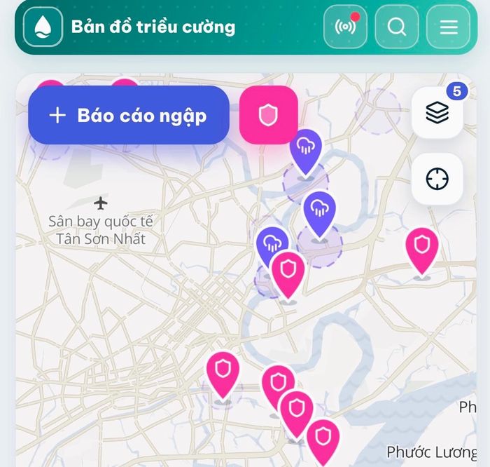 Người dân có thể trực tiếp gửi báo cáo điểm ngập bằng cách cung cấp vị trí, hình ảnh và tình trạng thực tế mà không cần đăng nhập