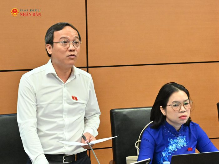 ĐBQH Vũ Danh Hiệp (TP. Cần Thơ) phát biểu. Ảnh: Quang Khánh