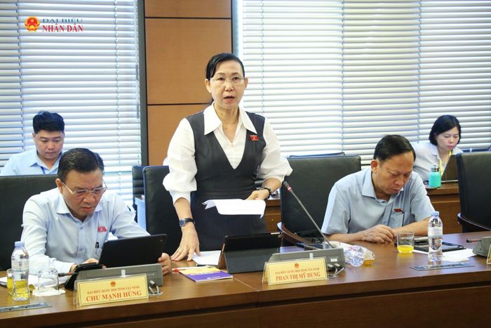 ĐBQH Phan Thị Mỹ Dung (Tây Ninh) phát biểu. Ảnh: Đắc Trường