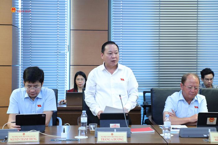 ĐBQH Tráng A Dương (Lào Cai) phát biểu