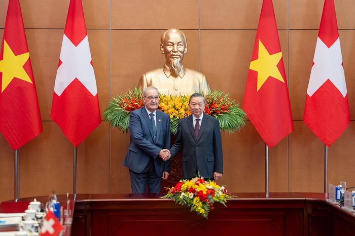 Tổng thống Guy Parmelin đã có cuộc hội đàm quan trọng với Tổng Bí thư, Chủ tịch nước Tô Lâm. Ảnh: Trang facebook cá nhân của Tổng thống Guy Parmelin