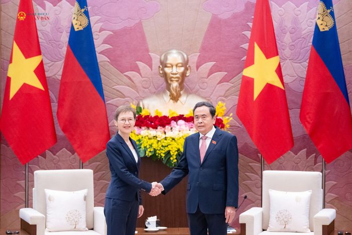 Chủ tịch Quốc hội Trần Thanh Mẫn và Thủ tướng Công quốc Liechtenstein Brigitte Haas