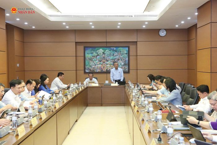 Toàn cảnh thảo luận tại tổ. Ảnh: An Nhiên