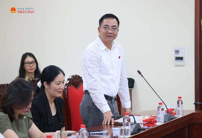 Phó Chủ nhiệm Ủy ban Quốc phòng, An ninh và Đối ngoại, Trung tướng Nguyễn Minh Đức phát biểu tại buổi lễ. Ảnh: Đắc Trường