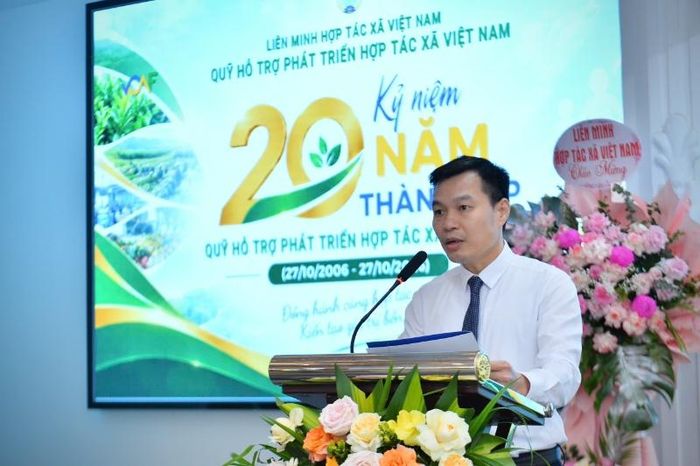 Phó Tổng giám đốc phụ trách Quỹ Hỗ trợ phát triển HTX Phạm Văn Giáp.