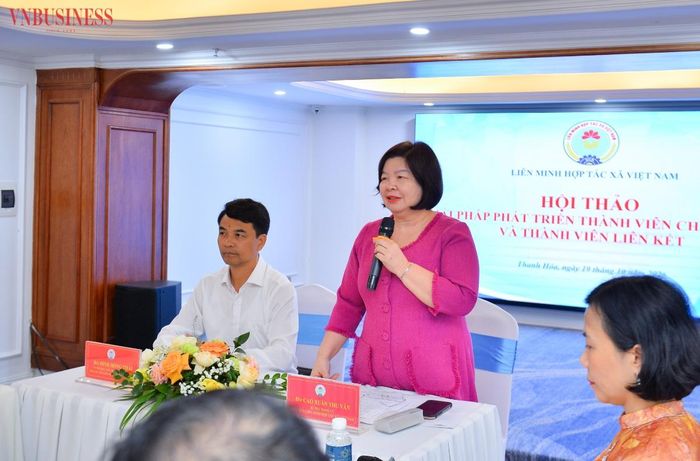 Chủ tịch Liên minh HTX Việt Nam phát biểu khai mạc Hội thảo.