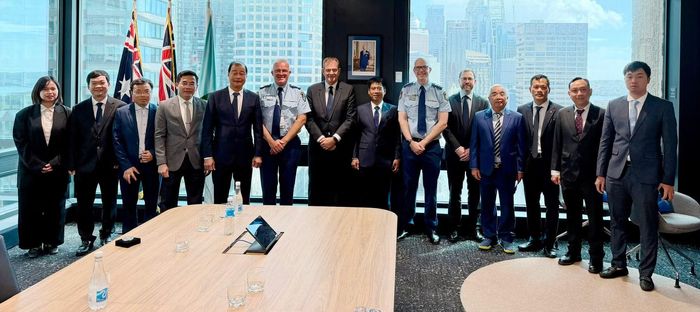 Đoàn Thể thao CAND Việt Nam làm việc với Cảnh sát bang New South Wales.