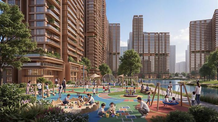 Các công viên, vườn hoa và sân chơi được quy hoạch nhằm mang đến không gian nghỉ ngơi, rèn luyện thể chất giữa thiên nhiên xanh mát cho người dân.