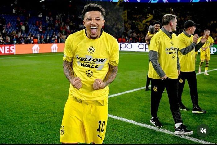 Quãng thời gian cho mượn tại Dortmund, Sancho góp công giúp đội bóng Đức giành quyền vào chung kết Champions League 202/24