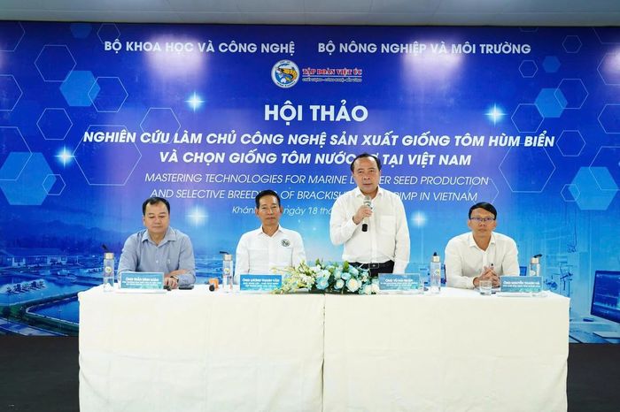 Bộ trưởng Vũ Hải Quân phát biểu tại Hội thảo. Ảnh: Bộ KHCN.