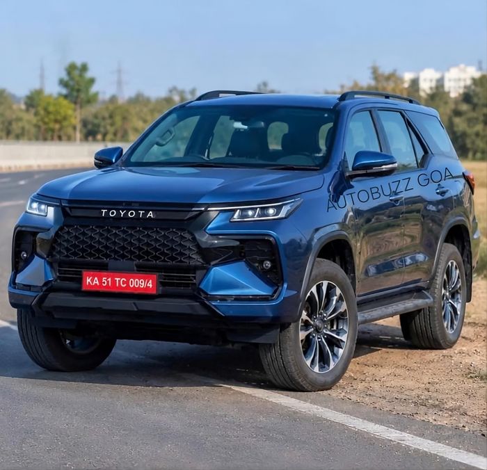 Bản dựng phác họa thiết kế dự kiến của Toyota Fortuner thế hệ mới. (Nguồn: Autobuzz Goa)