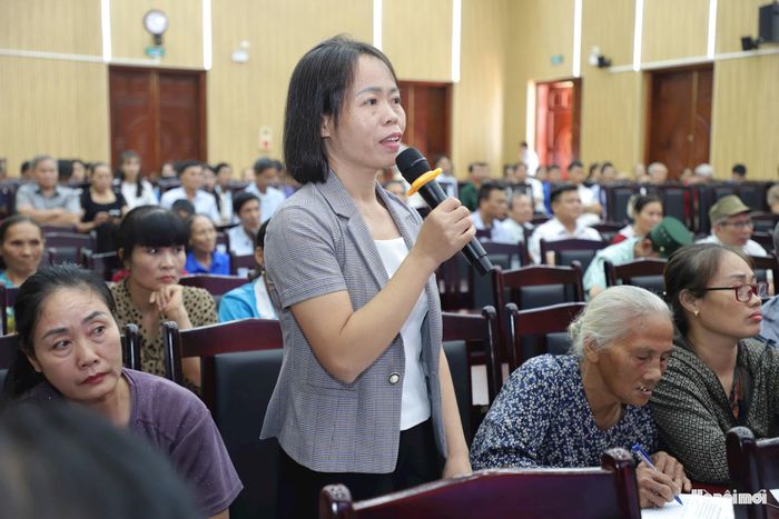 Đại biểu phát biểu ý kiến tại hội nghị. Ảnh: Mai Quý