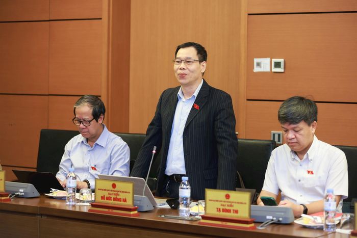 Đại biểu Đỗ Đức Hồng Hà phát biểu thảo luận. Ảnh: Văn Tuyến