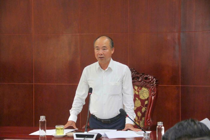 Phó Giám đốc Sở Nông nghiệp và Môi trường Nguyễn Đình Hoa kết luận hội nghị. Ảnh: NM