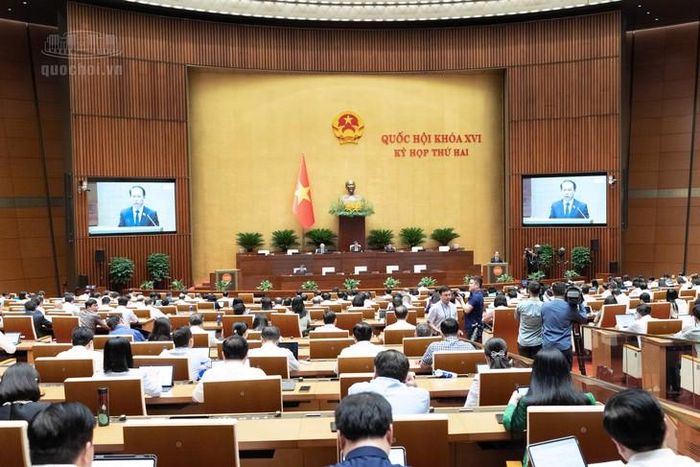 Kỳ họp thứ 2, Quốc hội khóa XVI sáng 19/10. Ảnh: Media Quốc hội