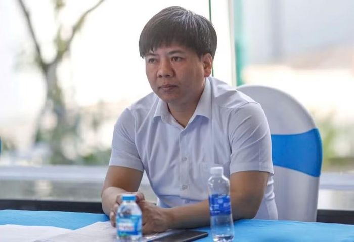 Bị can Nguyễn Ngọc Thủy (tức "Shark" Thủy) thời điểm chưa bị khởi tố.