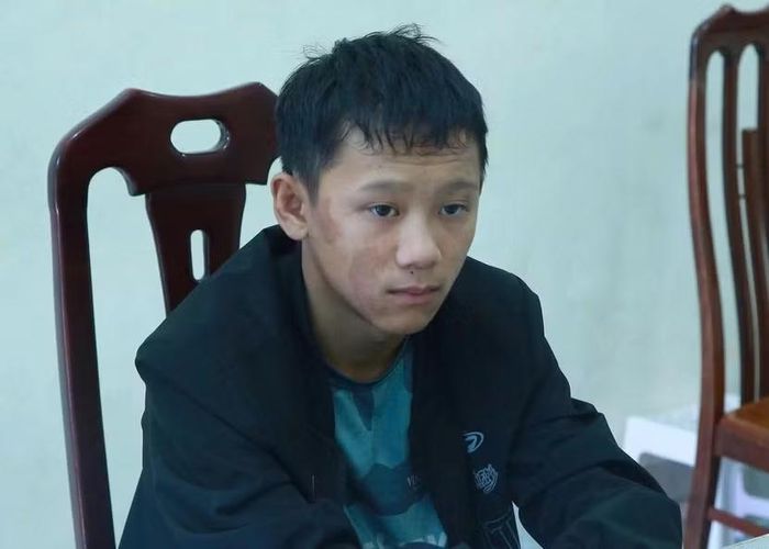  Đối tượng Lý Xuân Hoạt tại cơ quan Công an 
