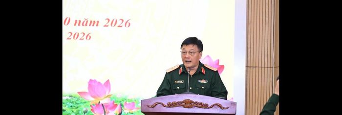 Thiếu tướng Nguyễn Đức Tăng - Phó Chính ủy Tổng cục Công nghiệp quốc phòng phát biểu. Ảnh: Nguyễn Hải