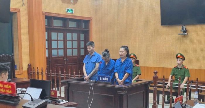Các bị cáo tại tòa