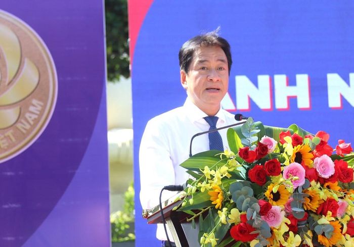 Ông Nguyễn Long Biên, Phó Chủ tịch Thường trực UBND tỉnh Khánh Hòa phát biểu