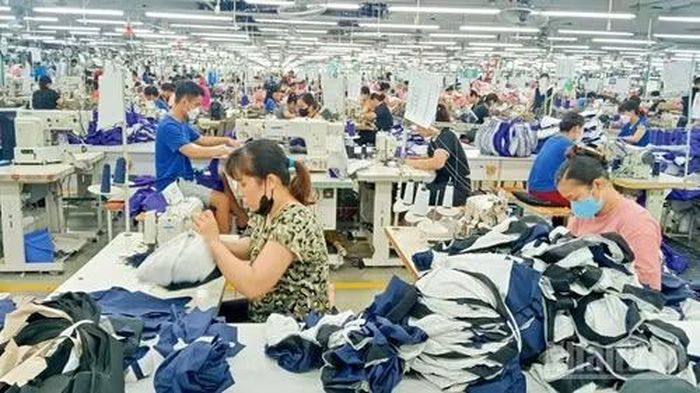 Công ty cổ phần Đầu tư và Thương mại TNG đang nỗ lực giảm tối đa tác động của biến động xăng, dầu đối với sản xuất hàng may mặc xuất khẩu. (Ảnh: THẾ BÌNH)