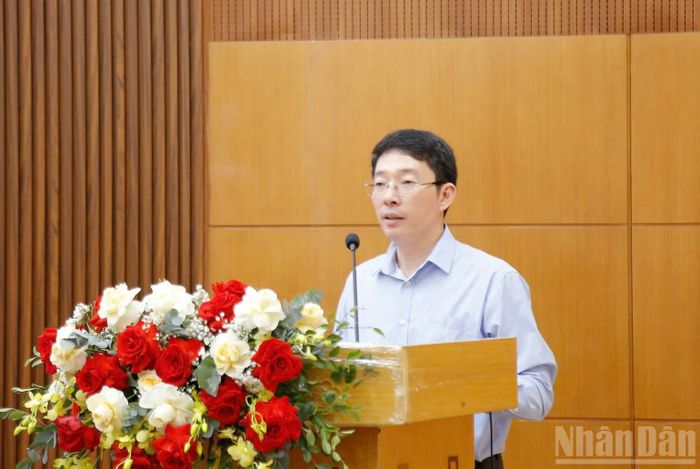 Ông Nguyễn Xuân Hải, Phó Giám đốc Sở Khoa học và Công nghệ tỉnh Hưng Yên khẳng định việc mở rộng phạm vi bảo hộ là cần thiết nhằm tăng cường quản lý, bảo vệ uy tín sản phẩm. (Ảnh: MAI TÚ)