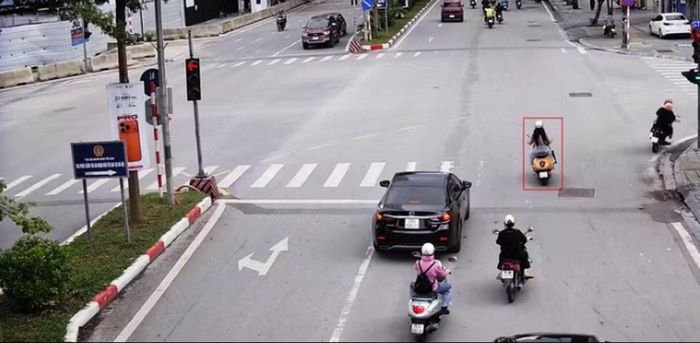 Camera AI xác định đúng hành vi giao thông gây mất an toàn giao thông.