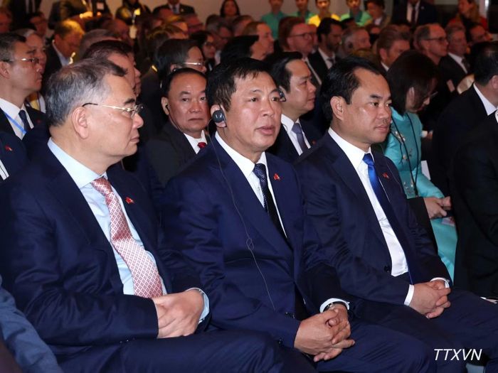Các đại biểu tham dự Diễn đàn Doanh nghiệp Việt Nam-Đan Mạch. (Ảnh: TTXVN)