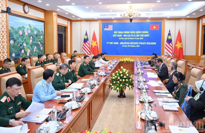 Quang cảnh Đối thoại Chính sách quốc phòng Việt Nam-Malaysia lần thứ nhất. (Ảnh: THẾ ĐẠI)