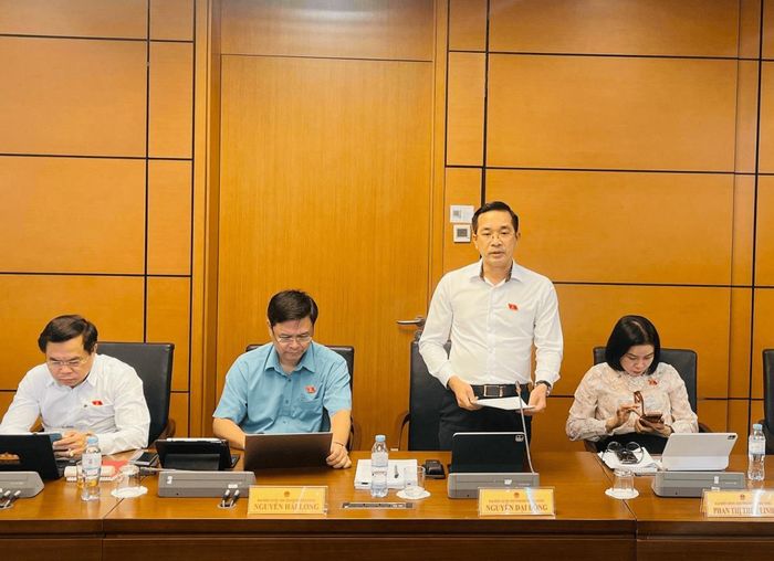 Đại biểu Quốc hội Nguyễn Đại Đồng phát biểu thảo luận tại tổ.