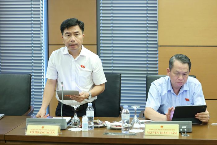  ĐB Võ Hoàng Ngân, Phó Trưởng Đoàn ĐB Quốc hội TPHCM. Ảnh: QUANG PHÚC 