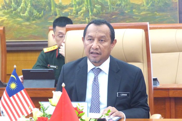  Ông Datuk Lokman Hakim Ali phát biểu tại đối thoại. Ảnh: TRẦN BÌNH 