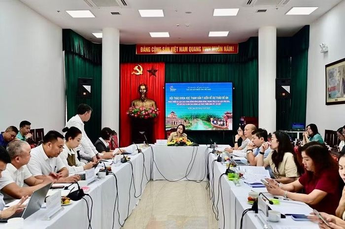 Hội thảo tham vấn dự thảo Đề án phát triển du lịch cho vùng ĐBSH. Ảnh: ITN.