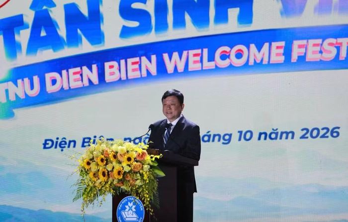 PGS.TS. Hoàng Văn Hùng, Bí thư Đảng ủy, Giám đốc Đại học Thái Nguyên phát biểu tại chương trình.
