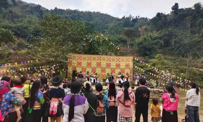 Không gian văn hóa được tổ chức tại Chợ lòng chảo Huổi Nhả.