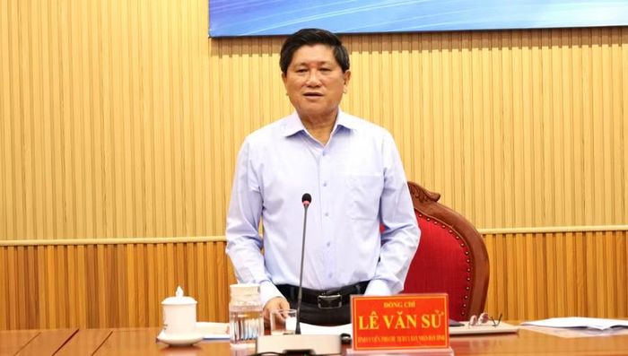 Ông Lê Văn Sử, Phó Chủ tịch UBND tỉnh Cà Mau phát biểu.